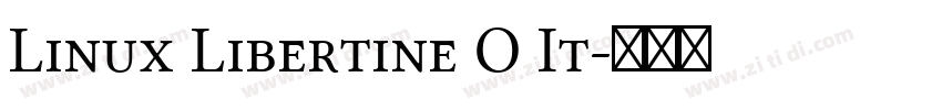 Linux Libertine O It字体转换